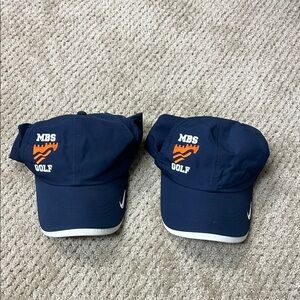 Navy Blue Golf Caps with Logo - Bundle of 2